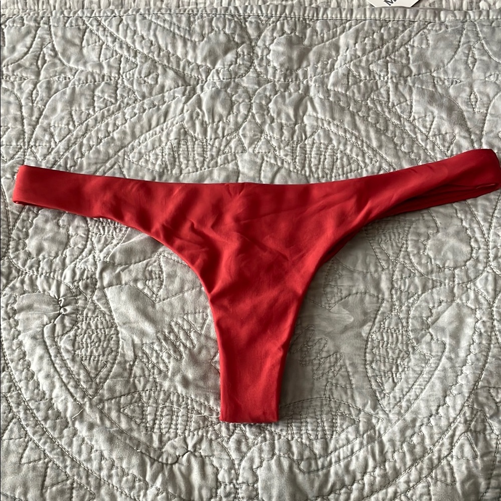 Midori Kai Red/ burnt Orange Bikini bottoms L